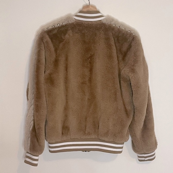 MOTHER Tan and Cream Bomber Jacket - Picture 7 of 16